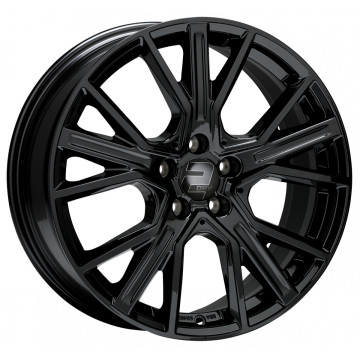 7.5x17 ET35 - LK5/112 ML66.6 2DRV WH34 schwarz glänzend lackiert