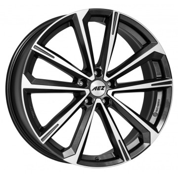 8x18 ET35 - LK5/112 ML70.1 AEZ Aruba gunmetal polished
