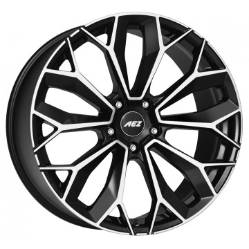 10.5x21 ET20 - LK5/112 ML66.6 AEZ Leipzig black polished