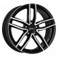 6.5x16 ET41 - LK5/112 ML57.1 Dezent TR black polished