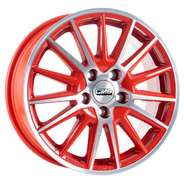 6x15 ET32 - LK4/108 ML65.1 CMS C23 diamond red gloss