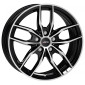 8x18 ET30 - LK5/112 ML66.6 Autec Typ BV - Bavaris schwarz poliert