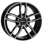 6.5x16 ET44 - LK5/112 ML66.5 Autec Typ MC - Mercador schwarz poliert