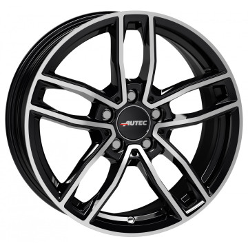 7.5x17 ET36 - LK5/112 ML66.5 Autec Typ MC - Mercador schwarz poliert