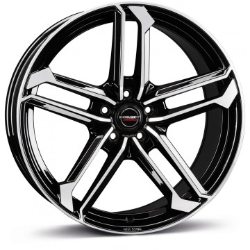 9.5x20 ET45 - LK5/112 ML66.5 Borbet ATX black polished glossy