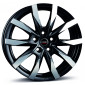 6.5x16 ET60 - LK5/120 ML65.1 Borbet CW5 black polished matt