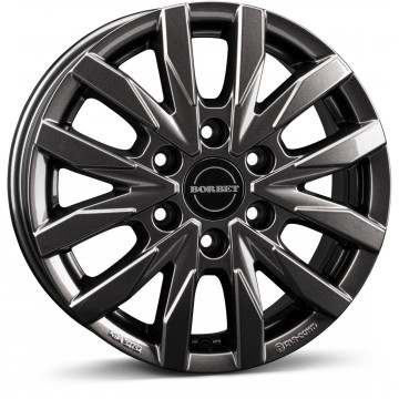 6.5x16 ET54 - LK6/130 ML84.1 Borbet CW6 mistral anthracite glossy