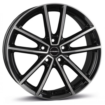 8x18 ET48 - LK5/112 ML66.6 Borbet W black polished glossy