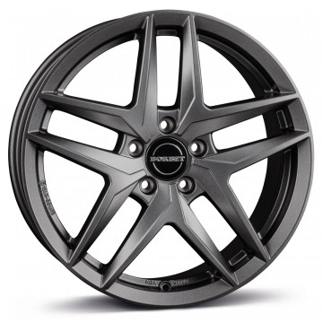 7.5x18 ET43 - LK5/112 ML57.1 Borbet Z dark grey matt
