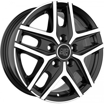 6.5x16 ET44 - LK5/114.3 ML60.06 MSW MSW 40 Van gloss black full polished