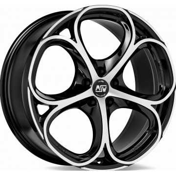 9x20 ET31 - LK5/110 ML65.06 MSW MSW 82 gloss black full polished