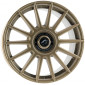 8x18 ET45 - LK5/112 ML72.6 Damina Performance DM09 matt bronze - Inlay black