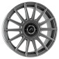 8x18 ET45 - LK5/108 ML72.6 Damina Performance DM09 matt grey - Inlay black
