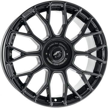 8x18 ET30 - LK5/112 ML72.6 Damina Performance DM10 black - Inlay black