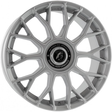 8x18 ET45 - LK5/108 ML72.6 Damina Performance DM10 silver - Inlay black
