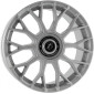 8x18 ET45 - LK5/108 ML72.6 Damina Performance DM10 silver - Inlay black