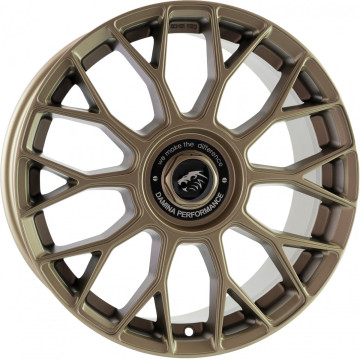 8x18 ET45 - LK5/112 ML72.6 Damina Performance DM10 bronze matt - Inlay black