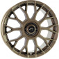 8x18 ET45 - LK5/112 ML72.6 Damina Performance DM10 bronze matt - Inlay black