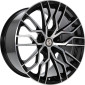 10.5x20 ET45 - LK5/130 ML71.5 Etabeta Medusa-K black shiny full polished