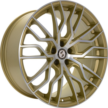 9x21 ET30 - LK5/112 ML66.5 Etabeta Medusa gold matt full polished