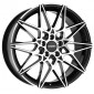 8x19 ET27 - LK5/112 ML66.7 Carmani 18 Knut black polish