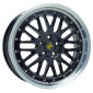 8x18 ET30 - LK5/112 ML72.6 Keskin KT22 Retro black lip polish