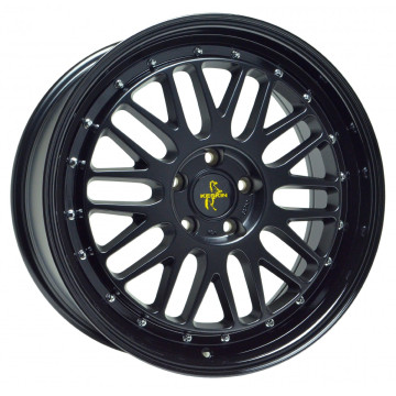 8x18 ET30 - LK5/100 ML57.1 Keskin KT22 Retro matt black painted