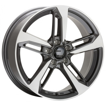 8x18 ET48 - LK5/112 ML66.6 2DRV WH36 dark gunmetal hochglanzpoliert