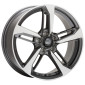 8.5x19 ET40 - LK5/112 ML66.6 2DRV WH36 dark gunmetal hochglanzpoliert