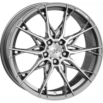 8.5x19 ET35 - LK5/112 ML72.6 Axxion X1 daytona grau hochglanzpoliert