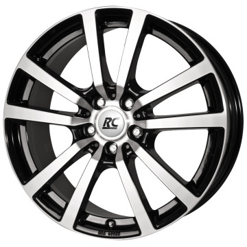 6.5x16 ET60 - LK5/120 ML65.1 RC-Design RC25T schwarz front-poliert