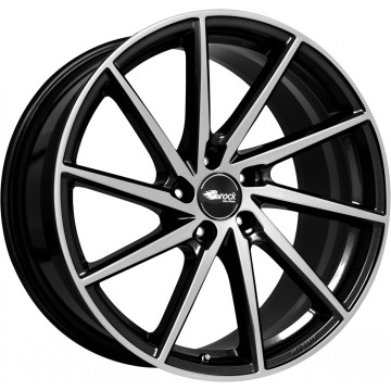 8.5x19 ET54 - LK5/114.3 ML66.1 Brock B37 schwarz glanz voll-poliert