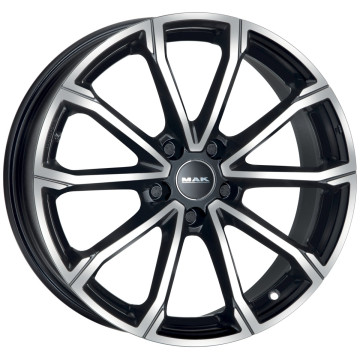 6.5x16 ET47.5 - LK4/108 ML63.4 Mak DaVinci black mirror