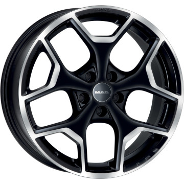 7.5x18 ET39 - LK5/110 ML65.1 Mak Liberty black mirror