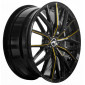 8.5x19 ET42 - LK5/120 ML72.6 Barracuda Project 3.0 black gloss flashgold