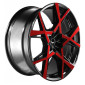 10x22 ET40 - LK5/120 ML73.1 Barracuda Project X gloss black flashred