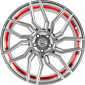 10x20 ET40 - LK5/114.3 ML73.1 Barracuda Dragoon silver undercut trimline red
