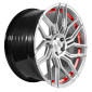 10x20 ET40 - LK5/114.3 ML73.1 Barracuda Dragoon silver undercut trimline red