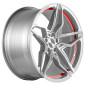 10x20 ET35 - LK5/112 ML73.1 Corspeed Kharma silver-brushed-surface undercut trimline red