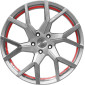 8.5x19 ET38 - LK5/112 ML73.1 Barracuda Tzunamee EVO silver brushed undercut trimline red