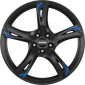 8x19 ET50 - LK5/112 ML76 Ronal R62 Blue jetblack