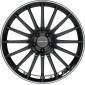 8.5x20 ET38 - LK5/112 ML66.5 Proline PXW black rim polished