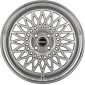 7x17 ET38 - LK4/108 ML63.4 Borbet B silver rim polished