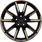8x18 ET40 - LK5/112 ML66.6 Borbet LX18 black glossy gold spoke rim