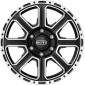 8x18 ET30 - LK5/120 ML72.6 Dotz Kalahari black polished