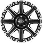8x17 ET20 - LK6/139.7 ML106.1 Dotz Kalahari black polished