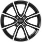 6x15 ET31 - LK4/100 ML60.1 Dezent TN black polished