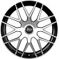 8.5x20 ET30 - LK5/112 ML66.6 MAM GT1 black front polish
