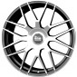 8.5x19 ET45 - LK5/100 ML66.6 MAM GT1 black front polish