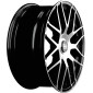 8.5x19 ET30 - LK5/100 ML66.6 MAM GT1 black front polish